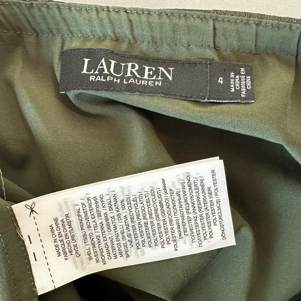 LAUREN Ralph Lauren Black Label Midi Skirt Women 4 Zebra Print Garden Party Boho